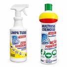 Kit flotador 1l e multiuso cremoso 500ml removedor de manchas