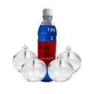 Kit Fluido 500ml 4 Velas Lamparinas Mesa Jantar Restaurante