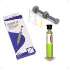Kit Fluxo De Solda Yaxun Yx-223 Seringa 10gr + Embolo Aplicador Metálico Com 3 Agulhas Para Seringas