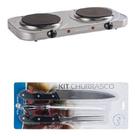 kit fogão 2 bocas + kit churrasco kit fogão 2 bocas + kit churrasco