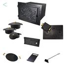 Kit Fogão a Lenha Forno Ferro + Caçarolas 16,18, 20 + Disco 47