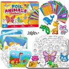 Kit Foil Art Kit sinceroduct para crianças de 4 a 8 anos com adesivos de espuma de alumínio
