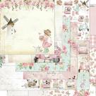 Kit Folha de Scrapbook - Coleção Mon Monde Rose - 5 Unidades