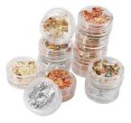 Kit Folha Dourada Oura Fita Unha Manicure Oferta Atacado