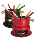Kit Fondue Completo 11 Peças Panela Inox Versátil para Queijo Chocolate