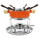 Kit Fondue Em Aço Inox Colorido Conjunto Para Restaurante Fundi Derreter Chocolate Queijo Carnes Kit Fondue Em Aço Inox Colorido Conjunto Para Restaurante Fundi Derreter Chocolate Queijo Carnes