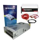 Kit fonte de alimentacao chaveada 12v 50a 600w cabo de força + módulo taramps ds800x4