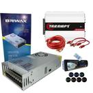 Kit fonte de alimentacao chaveada 12v 50a 600w + módulo ds800x4 taramps rádio bt Kit fonte de alimentacao chaveada 12v 50a 600w + módulo ds800x4 taramps rádio bt