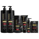 Kit Força com pimenta 1 Litro 6 itens 1 Shamp 1 Cond 1L 1 Másc 1L 1 Final 1 Loção 1 Dose