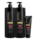 Kit Força com pimenta 1 Shampoo 1 Condicionador 1L 1 Finalizador 200ml