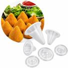 Kit Forma Coxinha Modeladora Salgado P M G Transparente ( 3 pçs)