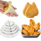 Kit Forma de Coxinha 3 Tamanhos e Forma Molde Pastel Salgados Risole 5 Tamanhos