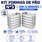 Kit Forma de Pão Nº 3 Com 12 peças