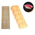 Kit Forma Molde De Comida Japonesa Sushi Sashimi Nigiri Niguiri + Esteira de Bambu