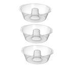 Kit Forma Pudim Gelatina Manjar Plastico Resistente Microondas -