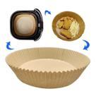 Kit forma redonda descartavel p/ air fryer 16 cm - 50 pcs