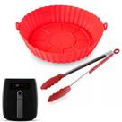 Kit Forma Silicone Lavável P/ Fritadeira Air Fryer e Pegador