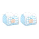 Kit forminha 4 pétalas estampada baby menino c/100un-nc toys