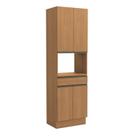 Kit Forno 700mm 4 Portas 1 Gaveta de Madeira