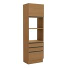 Kit Forno 700mm 4 Portas 3 Gavetas de Madeira