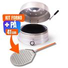 Kit Forno de Pizza à Gás 40cm Tipo Italiano VALMAC D45 Profissional Superfície de Aço + Pá 41cm Kit Forno de Pizza à Gás 40cm Tipo Italiano VALMAC D45 Profissional Superfície de Aço + Pá 41cm
