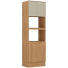 Kit Forno e Microondas Alma Carraro 4 Portas MDF 230 x 70 x 50cm Kit Forno e Microondas Alma Carraro 4 Portas MDF 230 x 70 x 50cm