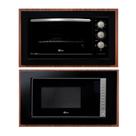 Kit Forno Elétrico 48L Micro-ondas 25L Embutir Fischer Preta