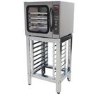 Kit Forno Mini Convector 5 Assadeiras Eletrico Wcv-535 Com Vapor 127V + Cavalete Inox - Wictory