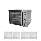 KIT - Forno Turbo Convector Smart Basic Inox FCSB4E 220v + 4 Assadeiras - Venâncio