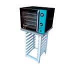 KIT - Forno Turbo Convector Smart Basic. Preto e Turquesa FCSB4E 220v + Bancada Mes-004 - Venâncio