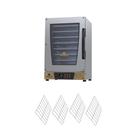 Kit Forno Turbo Elétrico Profissional Digital Prp-008 Plus 220v Dourado + 4 Grades - Progás