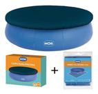Kit Forro + Capa Para Piscina 2400 Litros Proteção Limpeza Kit Forro + Capa Para Piscina 2400 Litros Proteção Limpeza