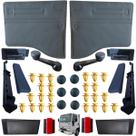 Kit forro+maçaneta+manivela+trava+bolsa ford cargo até 11