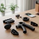 Kit Fortalecedor De Mãos E Dedos Com Resistência Ajustável 5 Peças Mobilidade Reforçado