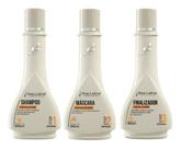 Kit Fortalecedor Para Cabelos Ressecados 250ml Raiz Latina Profissional Hidratação Força Brilho