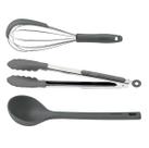 Kit Fouet Pegador Concha Tramontina Moldê Inox Cabo Silicone