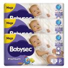 Kit Fralda Babysec Premium com 3 Pacotes Proteção e Conforto Garantidos