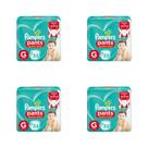 Kit Fralda Calça Pampers Pants Ajuste Total - Tam G - ATACADO BARATO - 208 Tiras