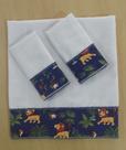 KIT FRALDA DE BOCA 2 FRALDAS 32x32 UMA FRALDA 70x70 BARRA ESTAMPADA