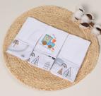 Kit Fralda de Boca Bebê 100% Algodão Estampada Variedades Menino