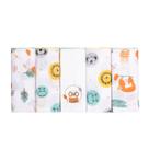 Kit Fralda de Pano Bordada para Bebê com 5 unidades 100% Algodão Menina e Menino 70x70 Karinho Papi Kit Fralda de Pano Bordada para Bebê com 5 unidades 100% Algodão Menina e Menino 70x70 Karinho Papi