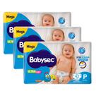 Kit Fralda Descartável Babysec Galinha Pintadinha Ultra Mega P 42 Unidades - 3 Unidades Kit Fralda Descartável Babysec Galinha Pintadinha Ultra Mega P 42 Unidades - 3 Unidades