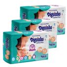 Kit fralda descartável diguinho confort plus rn com 96 unidades