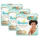 Kit Fralda Pampers Premium Care Nova Jumbo Tamanho XXG 168 Unidades