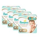 Kit Fralda Pampers Premium Care Nova Mega Tamanho P 160 Unidades