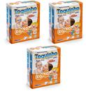 Kit Fralda Toquinho De Gente Basic Plus Tam EG - 12 a 14,5 KLG 150 Tiras