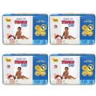 Kit Fralda Turma Da Monica descartaveis Baby Jumbo 4 Pacotes - tamanhos P-M-G-XG-XXG-RN