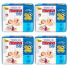 Kit Fralda Turma Da Monica descartaveis Baby Jumbo 4 Pacotes - tamanhos P-M-G-XG-XXG-RN