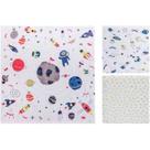 Kit Fraldas Infantil Colibri Estampado - 100% Algodão - 03 Peças - Astronauta