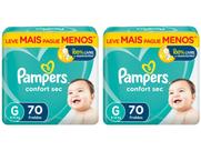 Kit Fraldas Pampers Confort Sec Tam. G 9 a 13kg
